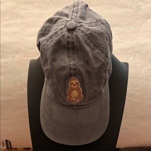 Gray Sloth Embroidered Kids Cap by ChoKLids